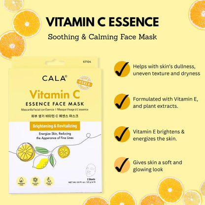 Cala Essence Facial Mask: Vitamin C (5pk)