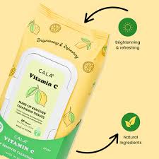 CALA Vitamin C Makeup Remover Cleansing Tissues 60 Sheets