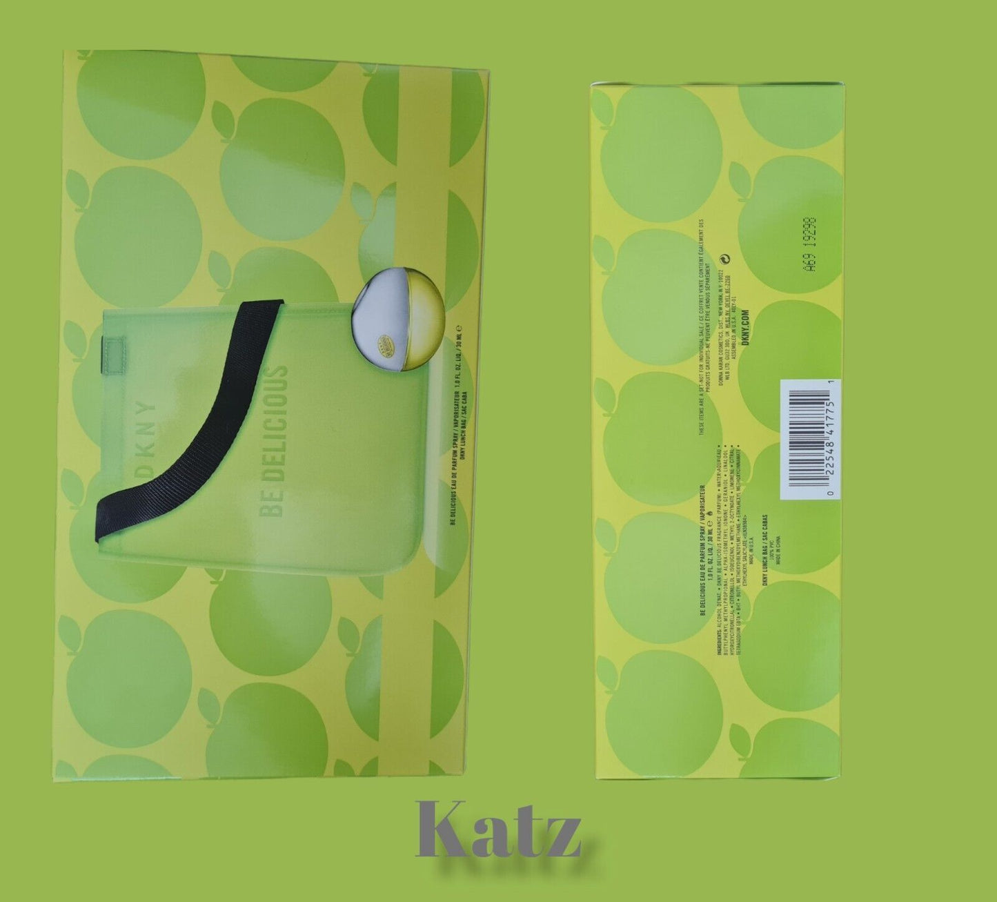 DKNY Be Delicious Eau de Parfum 1.0 Ff . Oz 30ml Spray + Lunch Bag Tote