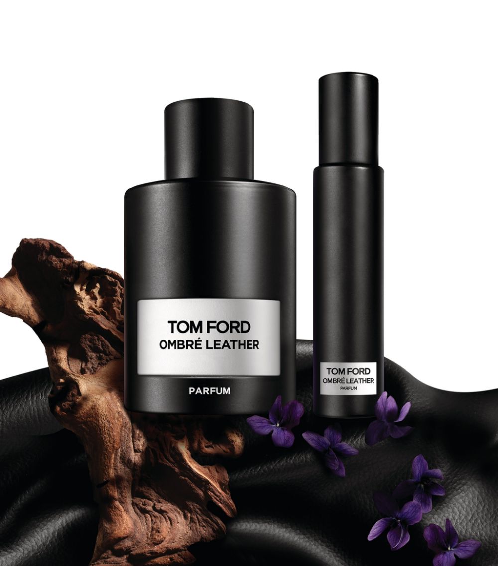 Tom Ford Ombre Leather Set With Travel Spray EDP ( 3.4 Oz. + 0.34 Oz ) New